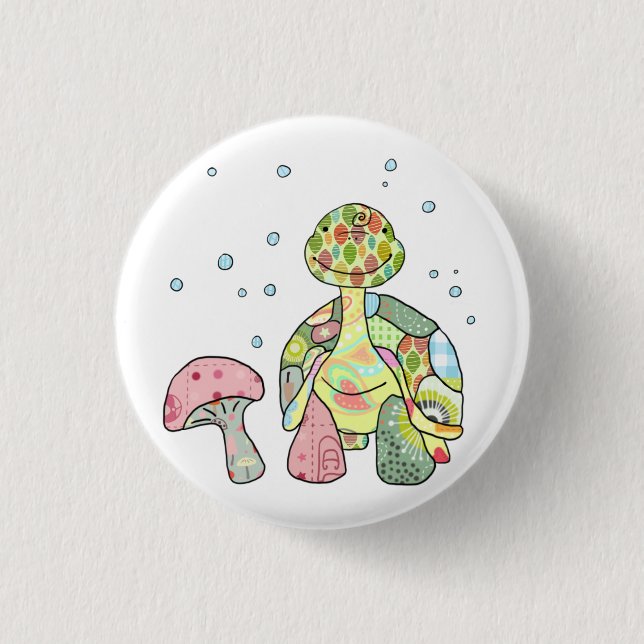 Wiesenschildkröte Button (Vorderseite)