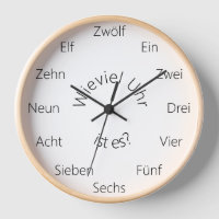 "Wieviel Uhr ist es?" Deutsch benutzerdefinierbar