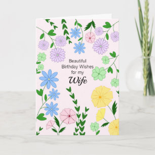 Wife Birthday Card Karte