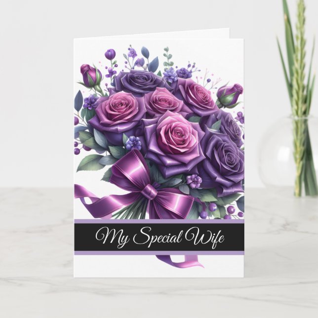 Wife Birthday Card Karte (Vorderseite)