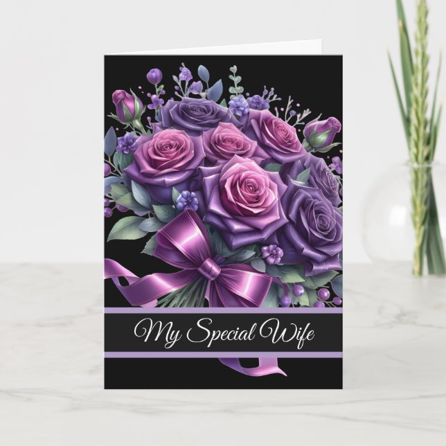 Wife Birthday Card Karte (Vorderseite)