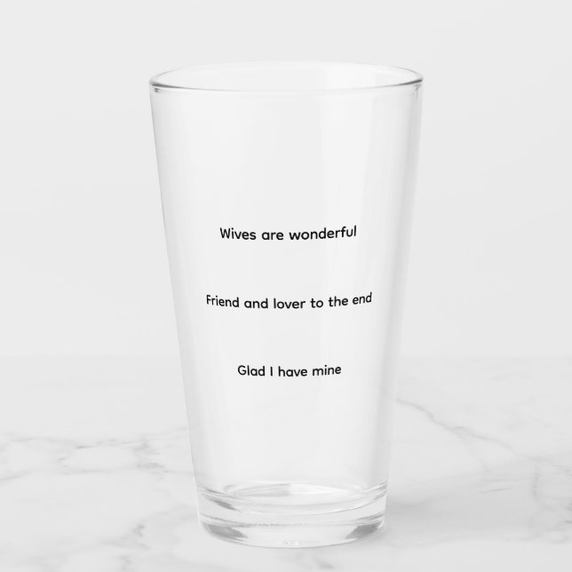 Wife Glas (Vorderseite)