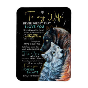 Wife Lovers   Vergiss nie, ich liebe dich meine Fr Magnet