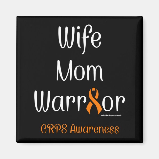 Wife Mom Warrior... Magnet (Vorne)