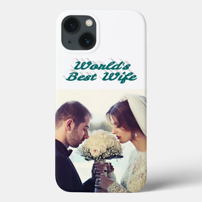 Wife Photo green iPhone Case (Rückseite)