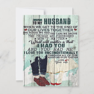 Wife To My Husband Gift   To Husband Letter   Einladung