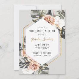 Wifelorette Party Beach Weekend Itinerary Einladung