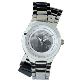Wifes 1. Jubiläum FOTO Geschenk von Ehemann Armbanduhr