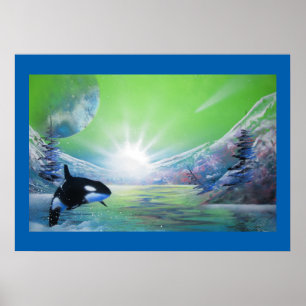 Wifes Lieblings-Wal-Poster-Druck Poster