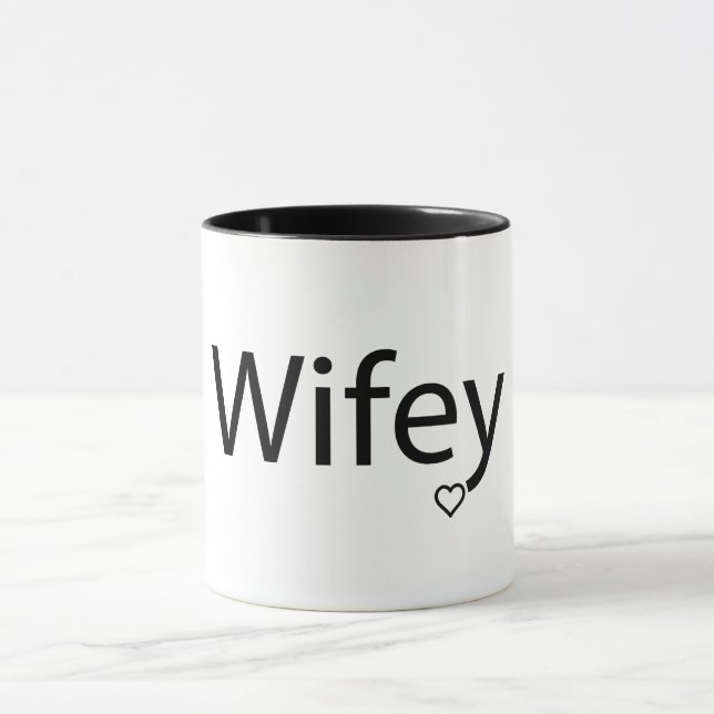 Wifey - Black 11 oz Combo Tasse (Zentrum)