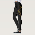 Wifey Black & Gold Imitats Foil Typografy Yoga Pan Leggings<br><div class="desc">Wifey Black & Gold Imitats Foil Typografy Yoga Pants. Die Wifey Yoga Pants sind perfekt für den Urlaub in den Flitterwochen.</div>