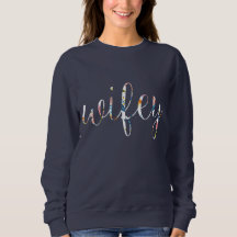 Wifey Blumenrock, klassisches Sweatshirt
