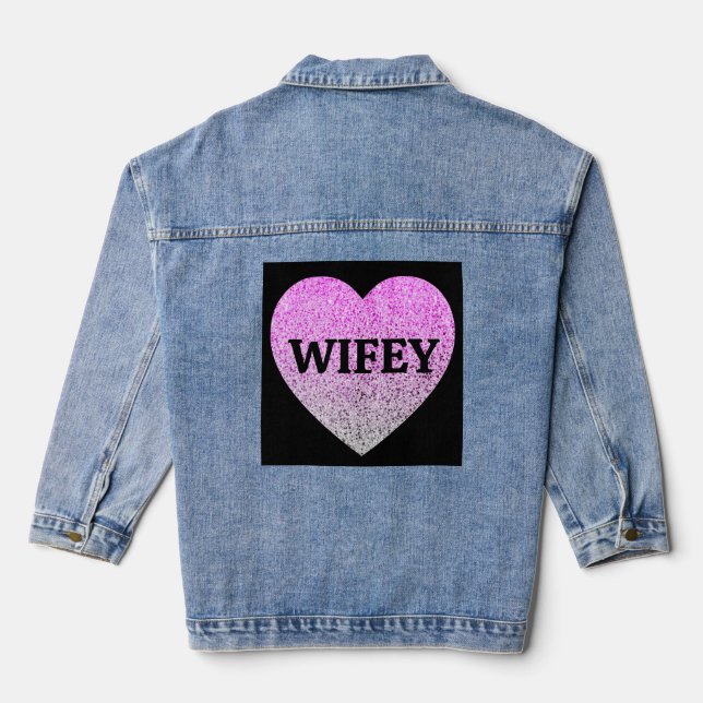 WIFEY BRIDE EHEFRAU Denim Jacket Jeansjacke (Rückseite)