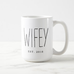 Wifey Custom Couple Tasse Hochzeit Tasse Jubiläum