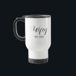 Wifey Elegant Black Script White Women Reisebecher<br><div class="desc">Wifey Elegant Black Script White Women Reisen Umarmung. Wählen Sie die Farbe und den Stil aus dem Menü "Optionen".</div>
