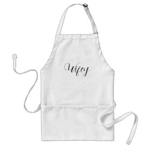 Wifey Elegant Black Script White Women Schürze