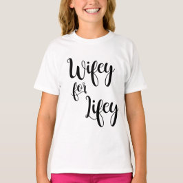Wifey für Lifey Braut PJ-Shirt T-Shirt