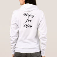 Wifey für Lifey Hoody in schwarz