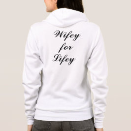 Wifey für Lifey Hoody in schwarz