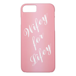 Wifey für Lifey Rose Gold & White iPhone 7 Fall Case-Mate iPhone Hülle