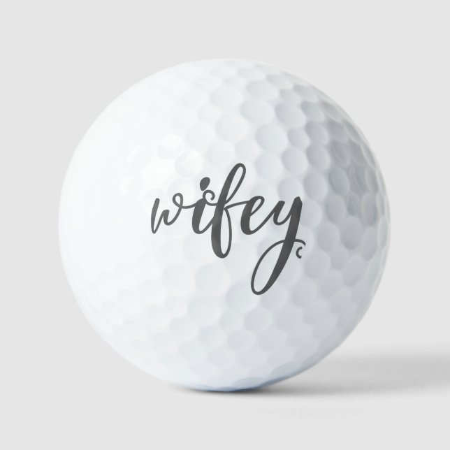 Wifey Golf Balls Golfball (Vorderseite)