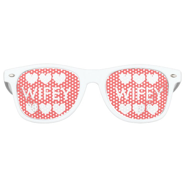 WIFEY Hochzeitsfeiertage für Braut und neue Ehefra Partybrille (Vorderseite)