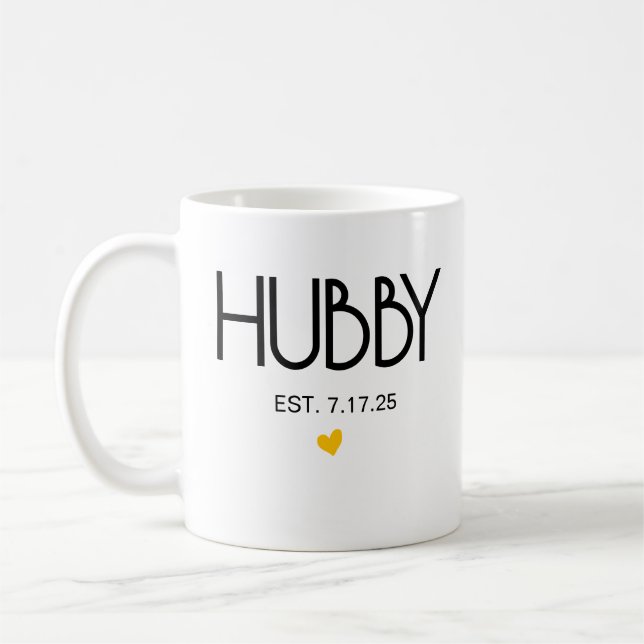 Wifey Hubby Est Tasse Set ・ Paares Mugs ・ Wifey un (Links)