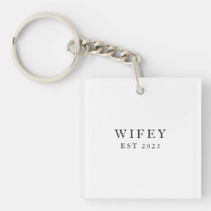 Wifey/Husby Custom Bridge, Verlobte Gift Schlüsselanhänger