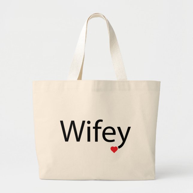 Wifey - Jumbo-Tasche Jumbo Stoffbeutel (Vorne)
