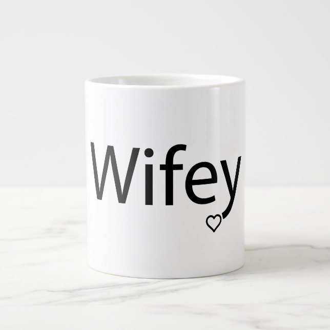 Wifey - Jumbo-Tasse (Vorderseite)