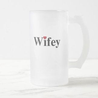 Wifey Mattglas Bierglas