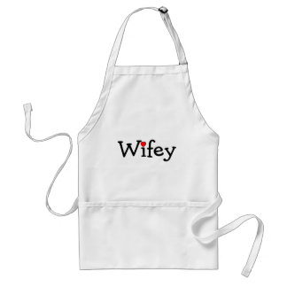 Wifey mit Herzen Schürze