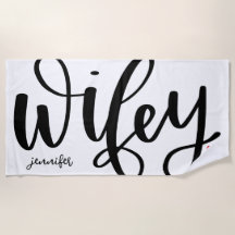 Wifey Newlywed Typografie Design