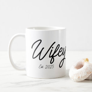 Wifey Personalisierte Verlobung Geschenk für ihre Kaffeetasse