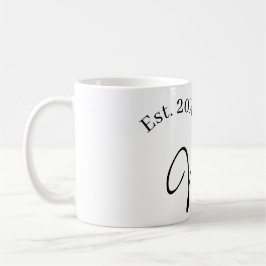 Wifey red heart est. Year future wife valentine's  Kaffeetasse