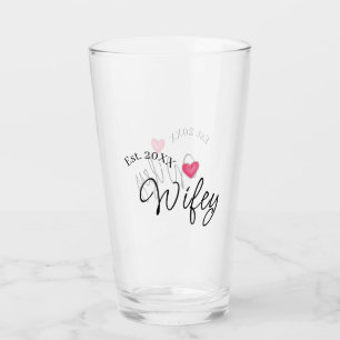 Wifey rotes Herz seit Jahr zukünftige Ehefrau Vale Glas