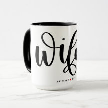 Wifey Simple Black Letters Custom