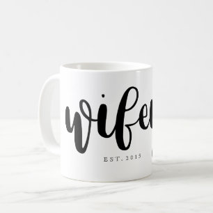 Wifey Skript-Rosa-Herz Tasse