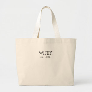 Wifey Tote Bag Jumbo Stoffbeutel