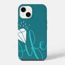 Wifey Turquoise Script & Diamond