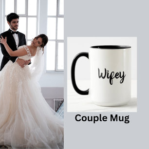 Wifey Wedding Honeymoon Couple Tasse