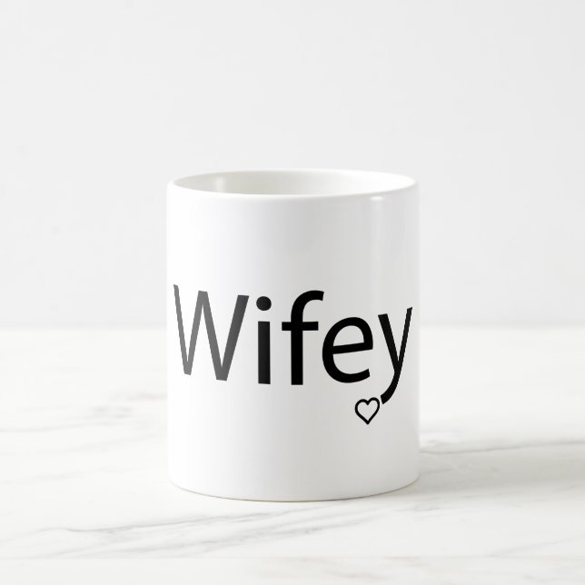 Wifey - White 11 oz Classic Tasse (Mittel)