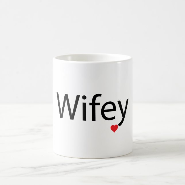 Wifey - White 11 oz Classic Tasse (Mittel)