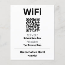 WiFi-Anweisungen mit QR-Code