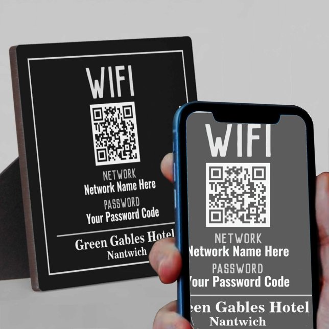 WiFi-Anweisungen mit QR-Code Fotoplatte (Von Creator hochgeladen)