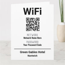 WiFi-Anweisungen mit QR-Code