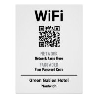 WiFi-Anweisungen mit QR-Code