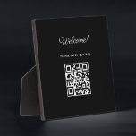 WIFI Begrüßungszeichen mit QR-Code Fotoplatte<br><div class="desc">WIFI Begrüßungszeichen mit QR-Code | Personalisierte Hausordnung Zeichen | Welcome Tabletop Plaque mit Easel</div>