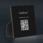 WIFI Begrüßungszeichen mit QR-Code Fotoplatte<br><div class="desc">WIFI Begrüßungszeichen mit QR-Code | Personalisierte Hausordnung Zeichen | Welcome Tabletop Plaque mit Easel</div>