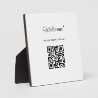 WIFI Begrüßungszeichen mit QR-Code